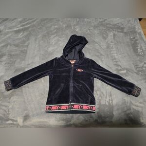 Juicy Couture Toddler Dark Blue Velour Set with Pink Accents - 3T